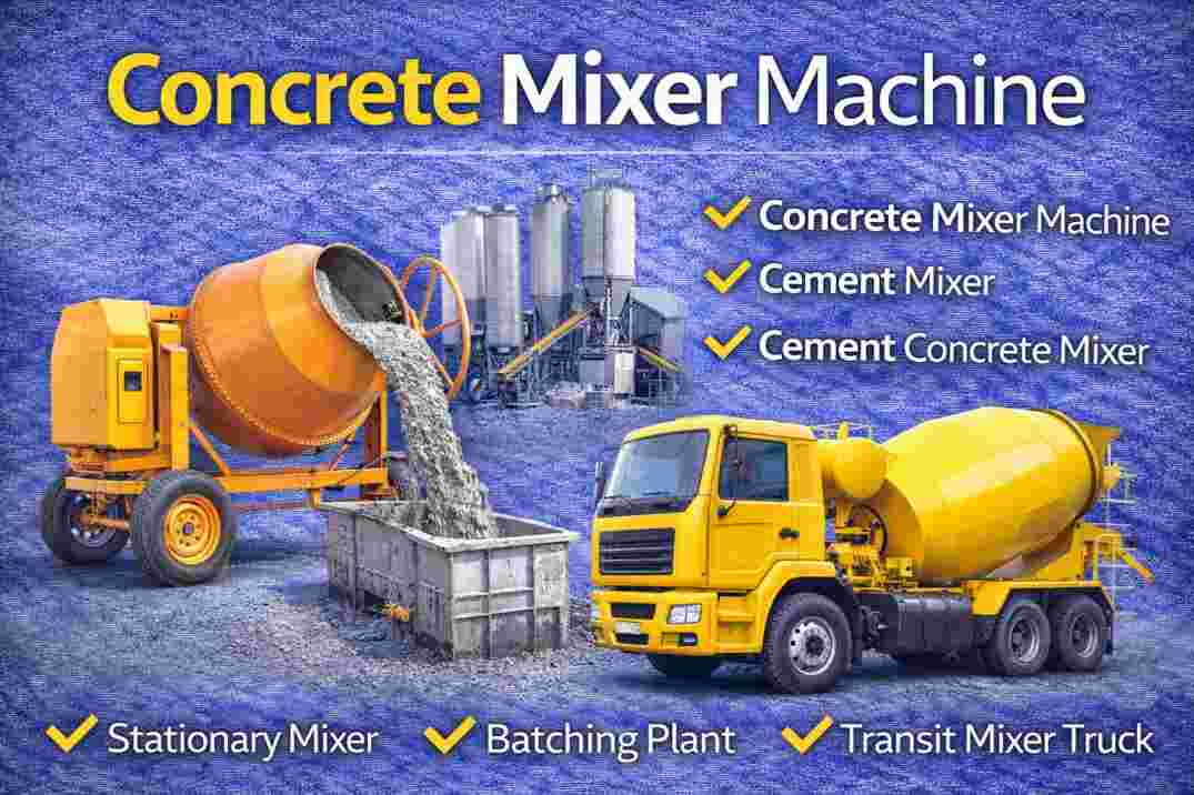 Concrete Mixer Machine Complete Guide: Types, Prices, Features & Buying Tips for India